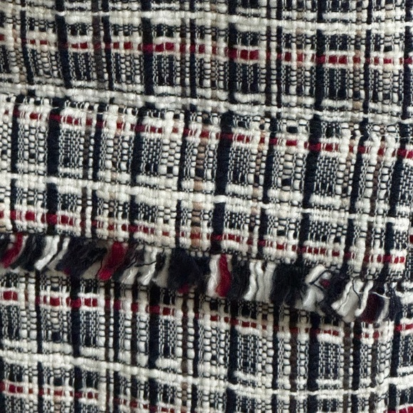 J. CREW Navy Blue White Red Tweed Blazer Jacket Stripes Work Preppy 4 Business - Picture 6 of 11